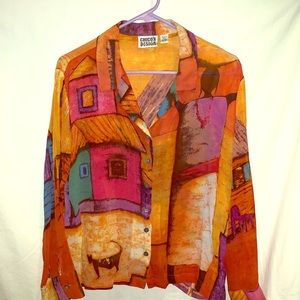 Bright Blouse with Bright Colors
